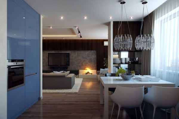 开放式布局的现代公寓欣赏-3