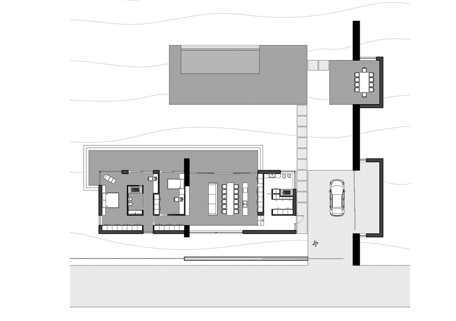 线形建筑事务所打造的简约度假屋-25