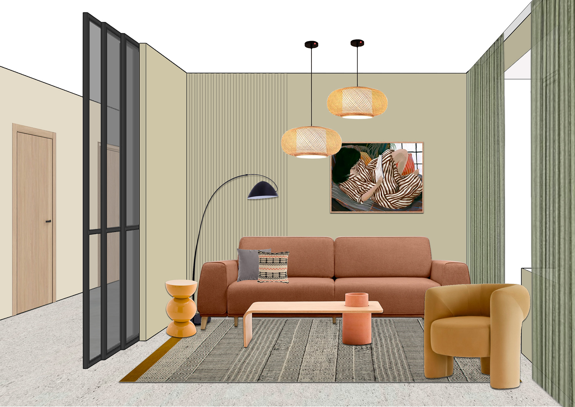 Family Apartment Interior 107sqm 丨Russia-24