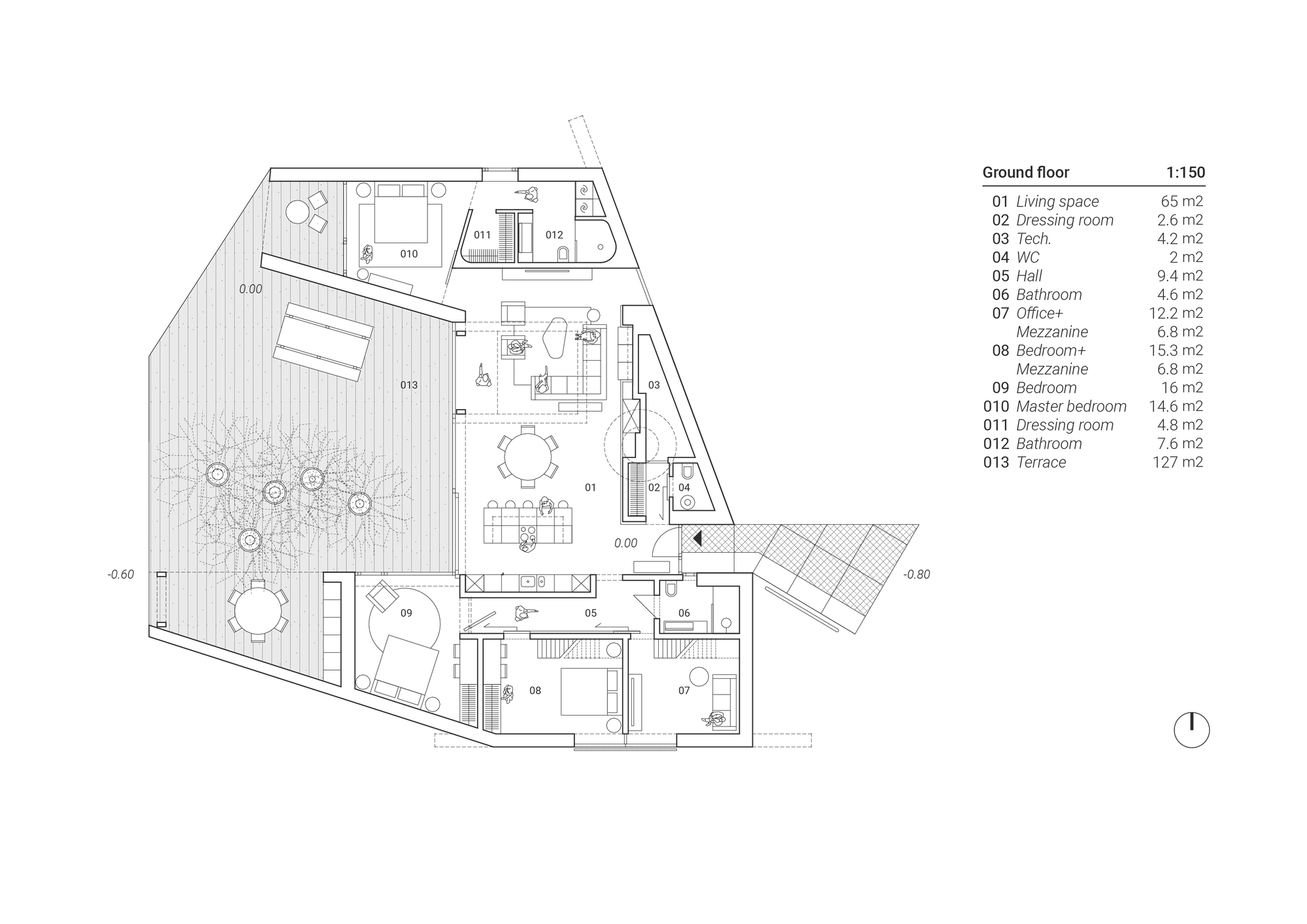 湖边有房子的露台丨波兰丨UGO Architecture-7