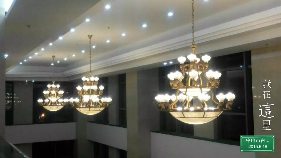 内蒙古鄂尔多斯市法院大堂工程灯具案例-6