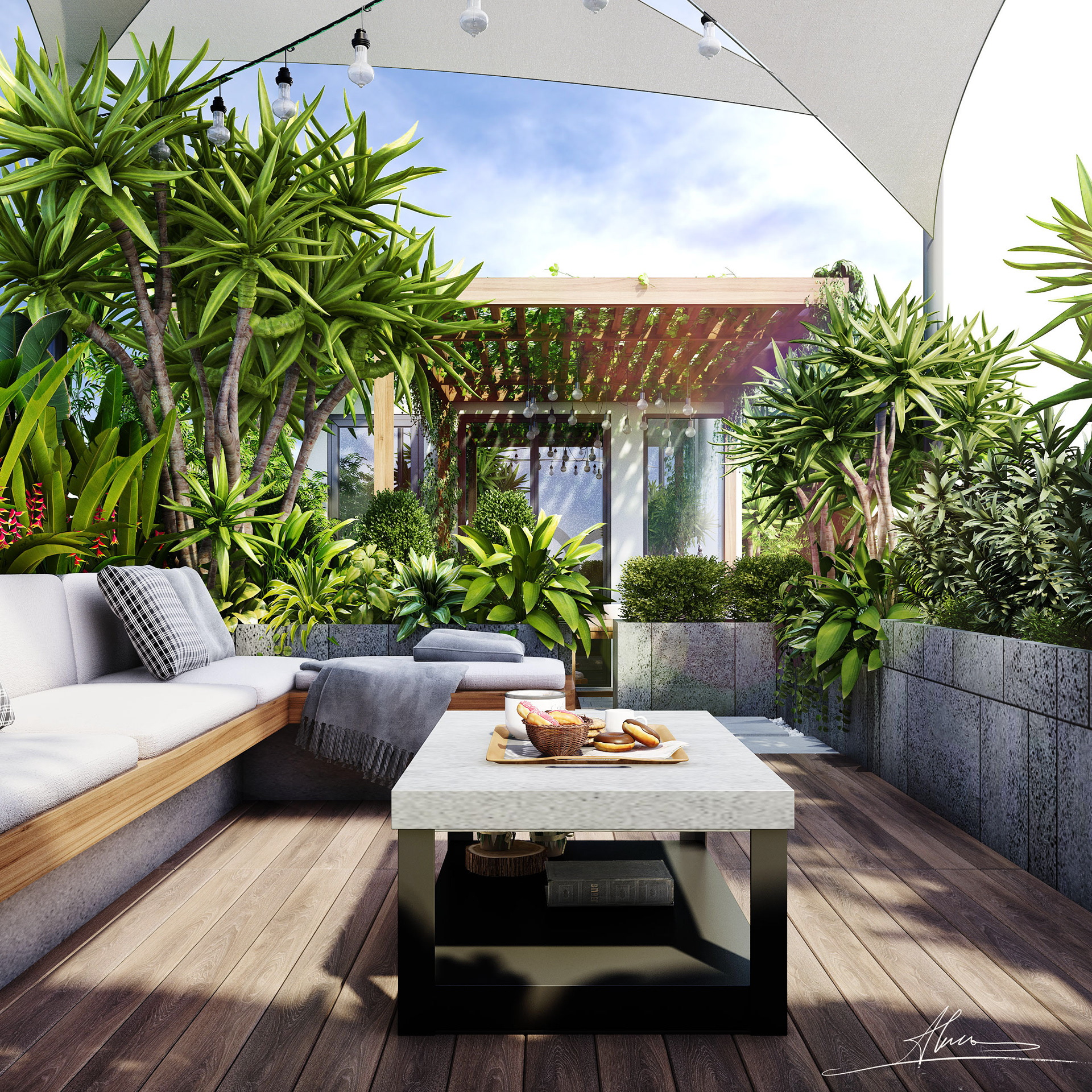 屋顶花园丨越南丨Hungnguyen-9