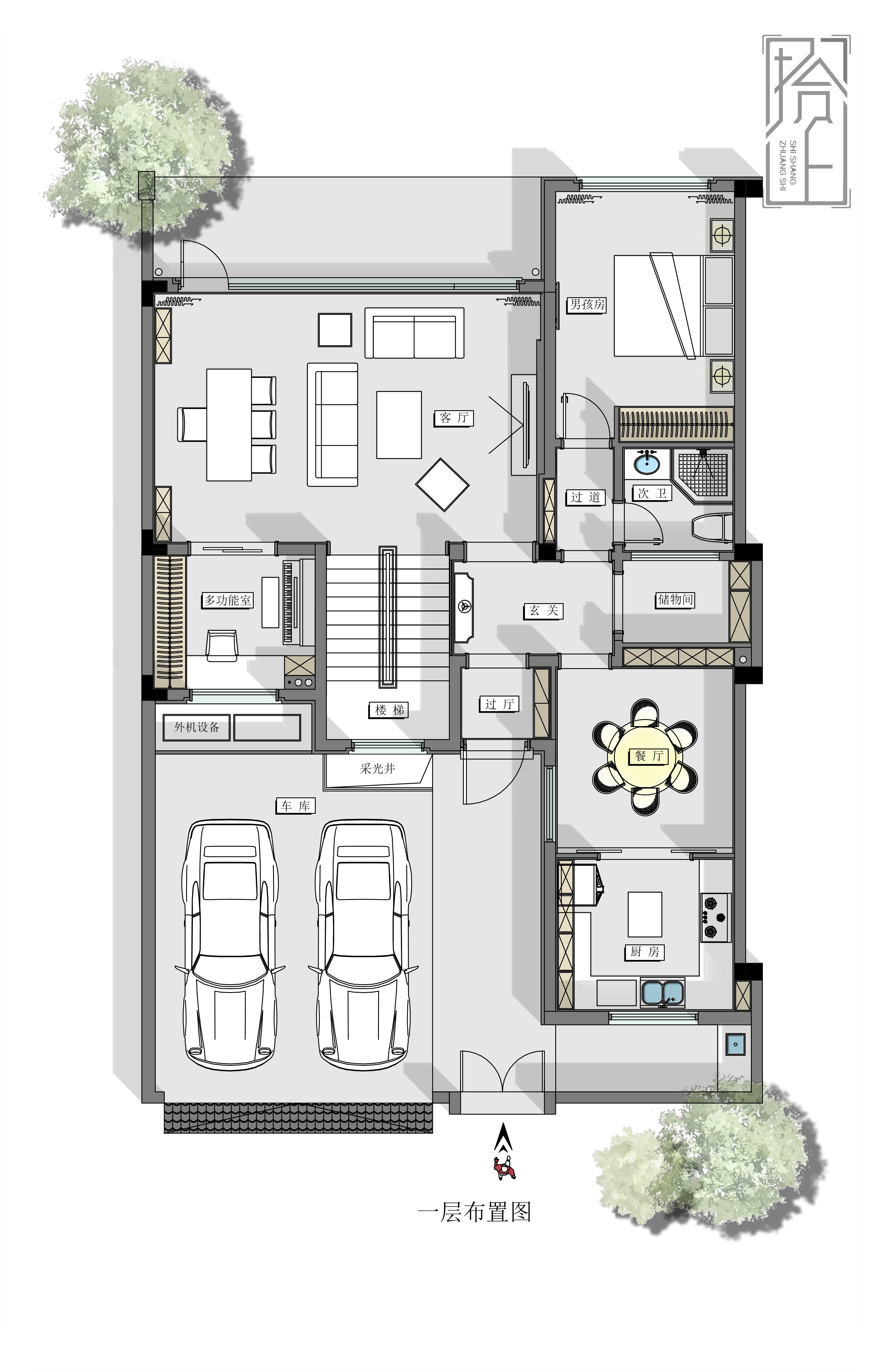 古今交融中式别墅设计丨拾上装饰-13