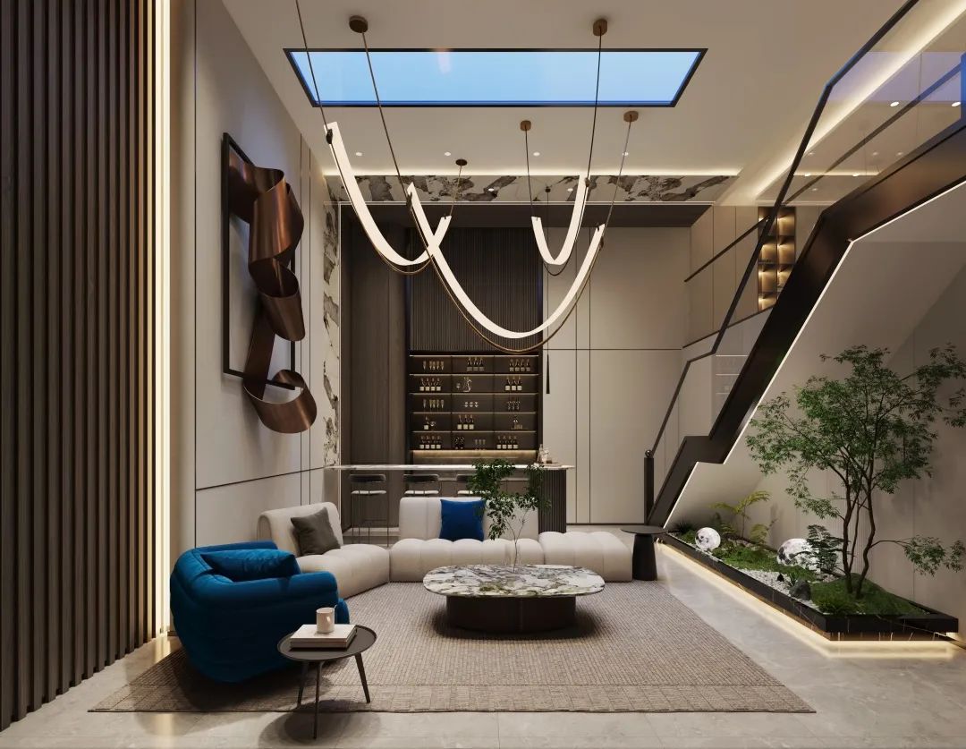 观承别墅优雅现代设计丨MEIHE DESIGN-8