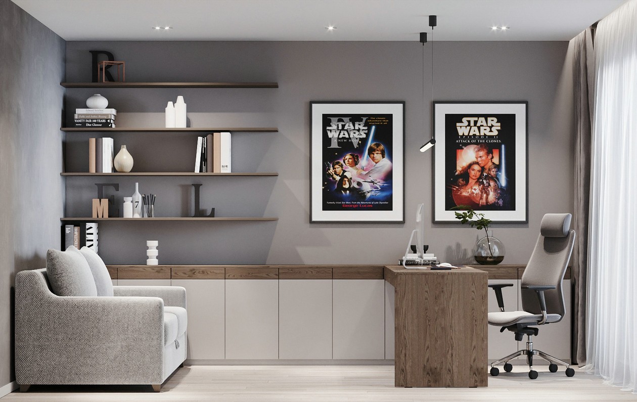 95㎡清爽原木风 纯粹自然的空间气质-10