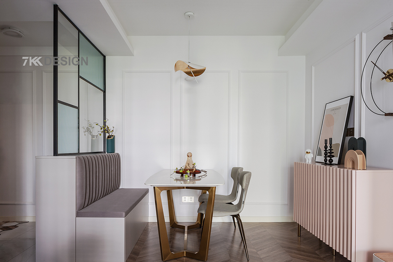 7kkdesign | 90㎡北欧风，轻奢优雅，甜美温馨，唤醒你的少女心-34