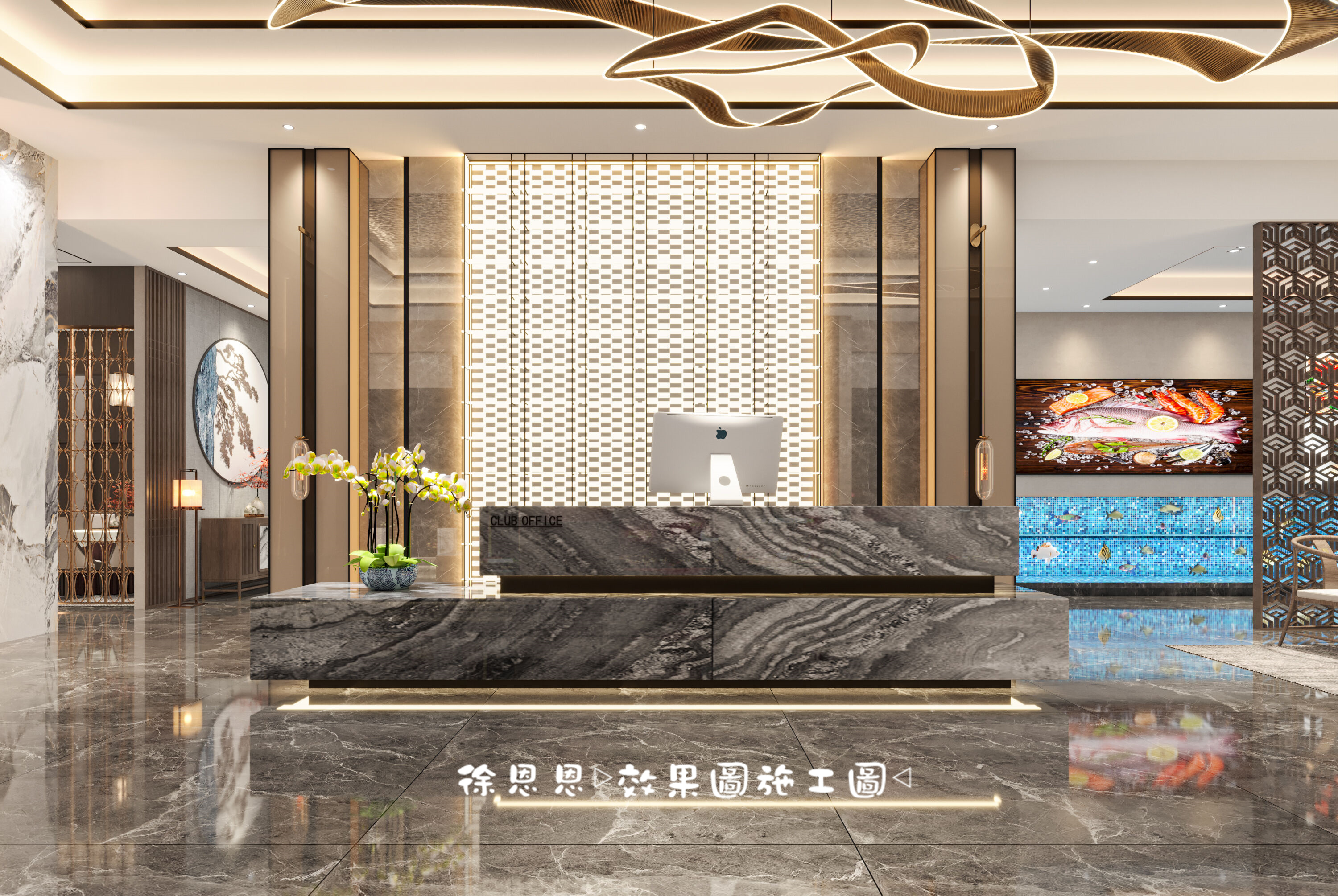 新中式饭店，温婉优雅与现代空间的完美结合-0