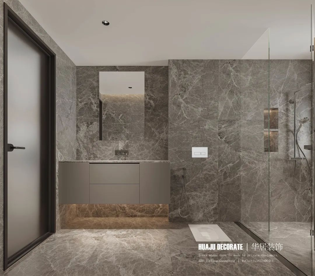 榕江四季城大平层现代简约设计丨华居装饰-66