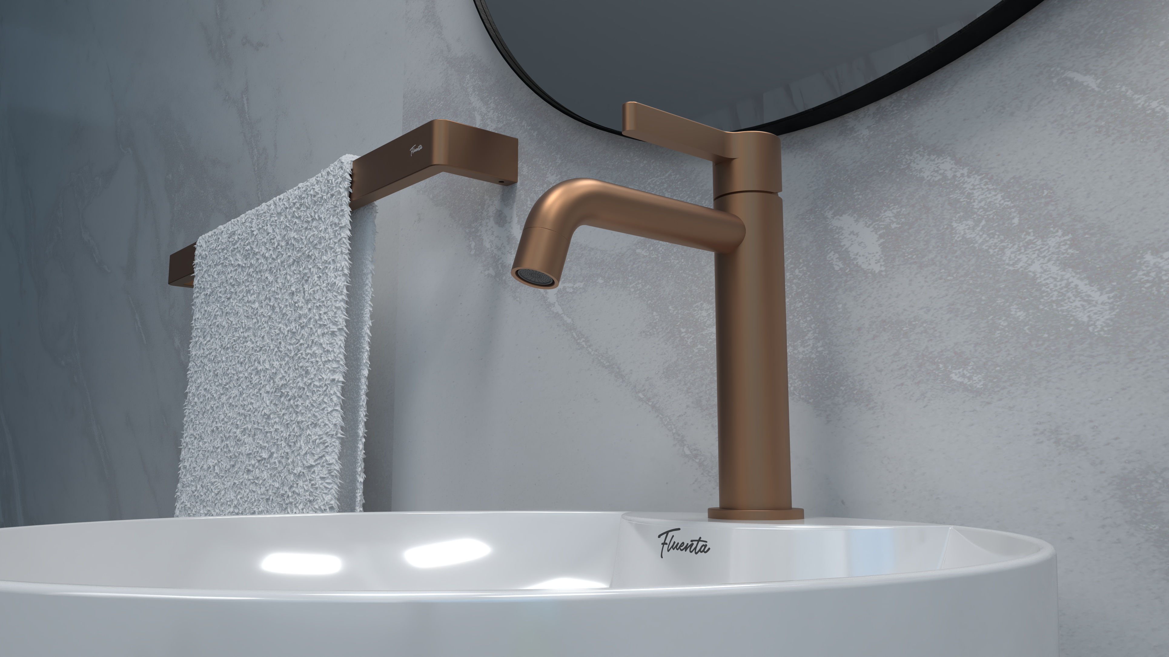 Bathroom renderings copper and black faucets-11