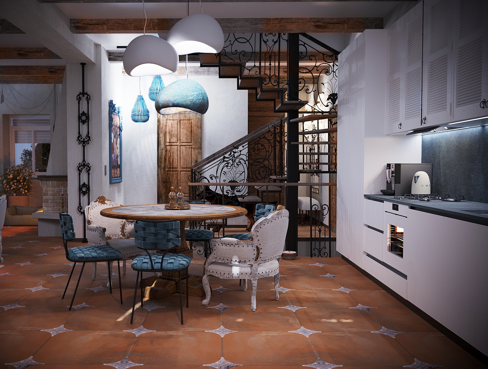 1 楼乡村住宅设计-7