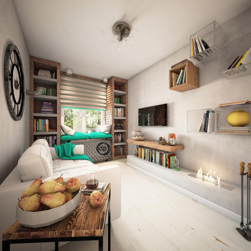 小户型公寓的 loft 设计丨俄罗斯莫斯科丨Diana(Диана)-18