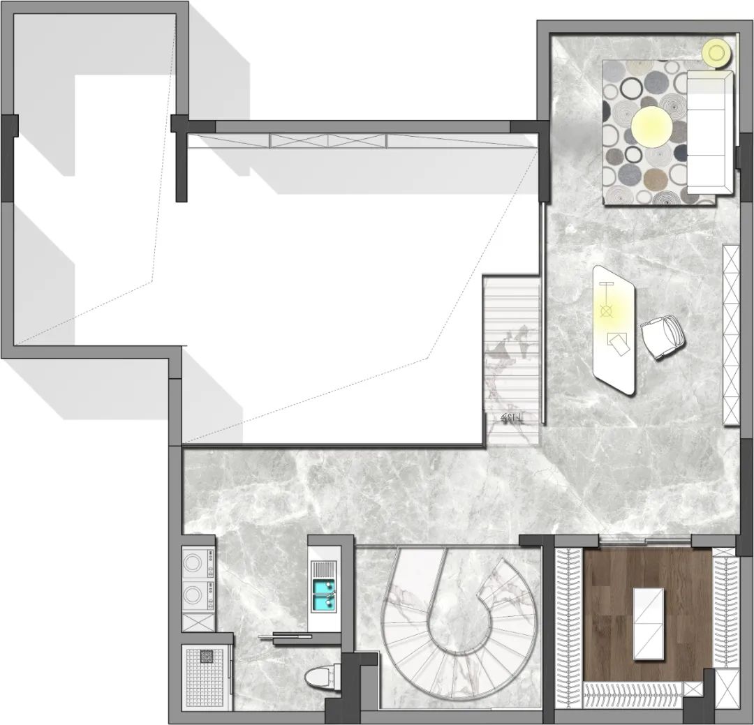 公园里地复式现代轻奢家居设计丨中国合肥丨安徽飞墨设计-67