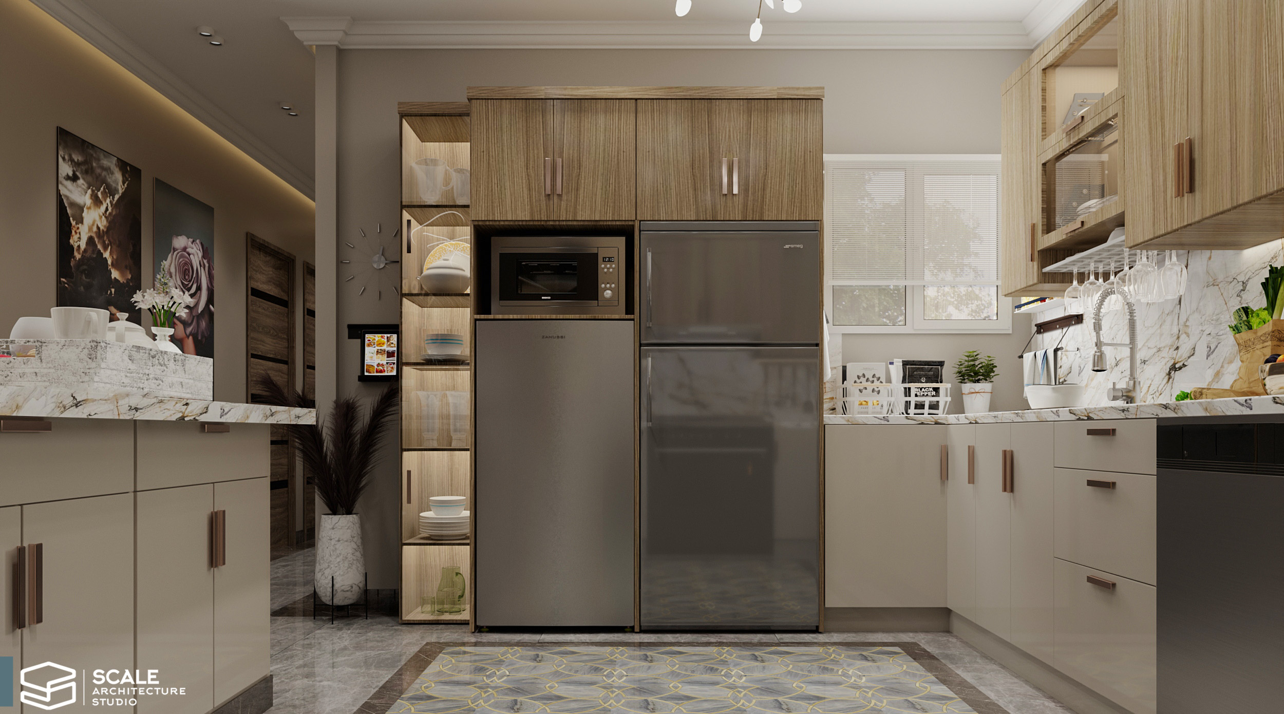 客厅与厨房设计丨Scale Architecture studio office-12