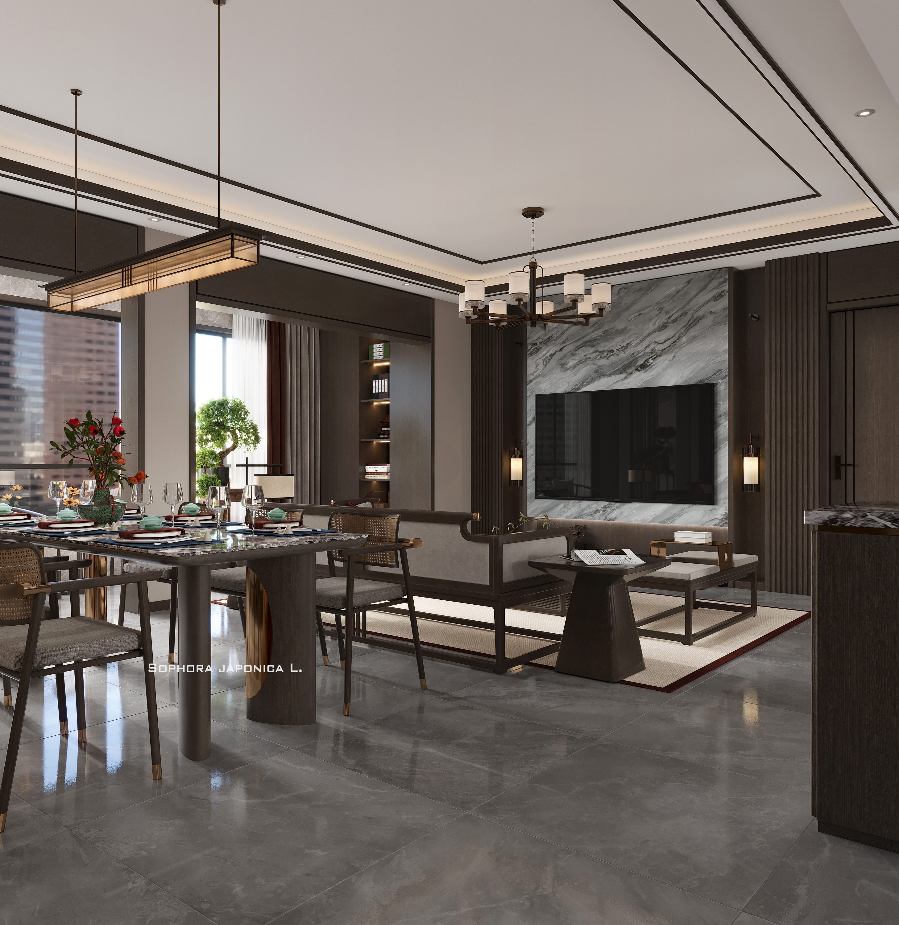 中式渲染案例-2