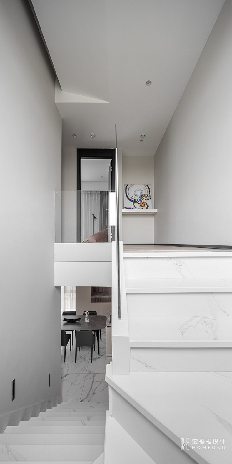 现代都会风格跃层住宅设计丨中国成都丨成都宏福樘设计-44