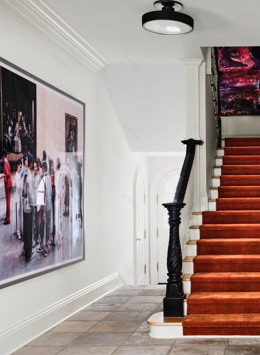 令人惊叹的达拉斯住宅,具有经典特色和大胆艺术风格-14