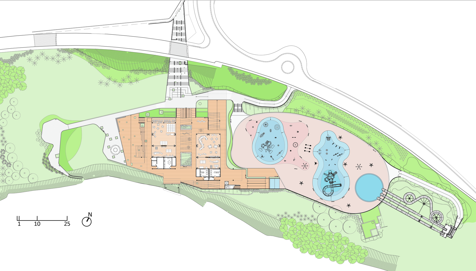 塞纳克 São 佩德罗格兰德酒店的新休闲区丨巴西-45