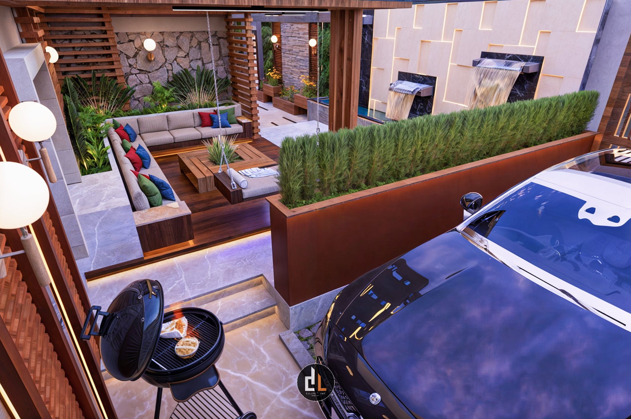 沙特阿拉伯别墅户外景观-13