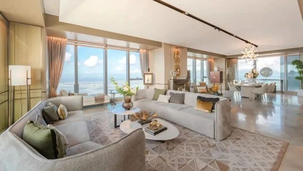 珠海琴澳湾1号「雲玺」425㎡超级大平层丨中国珠海丨建筑设计为Aedas凯达环球,室内设计为Yabu Pushelberg-43