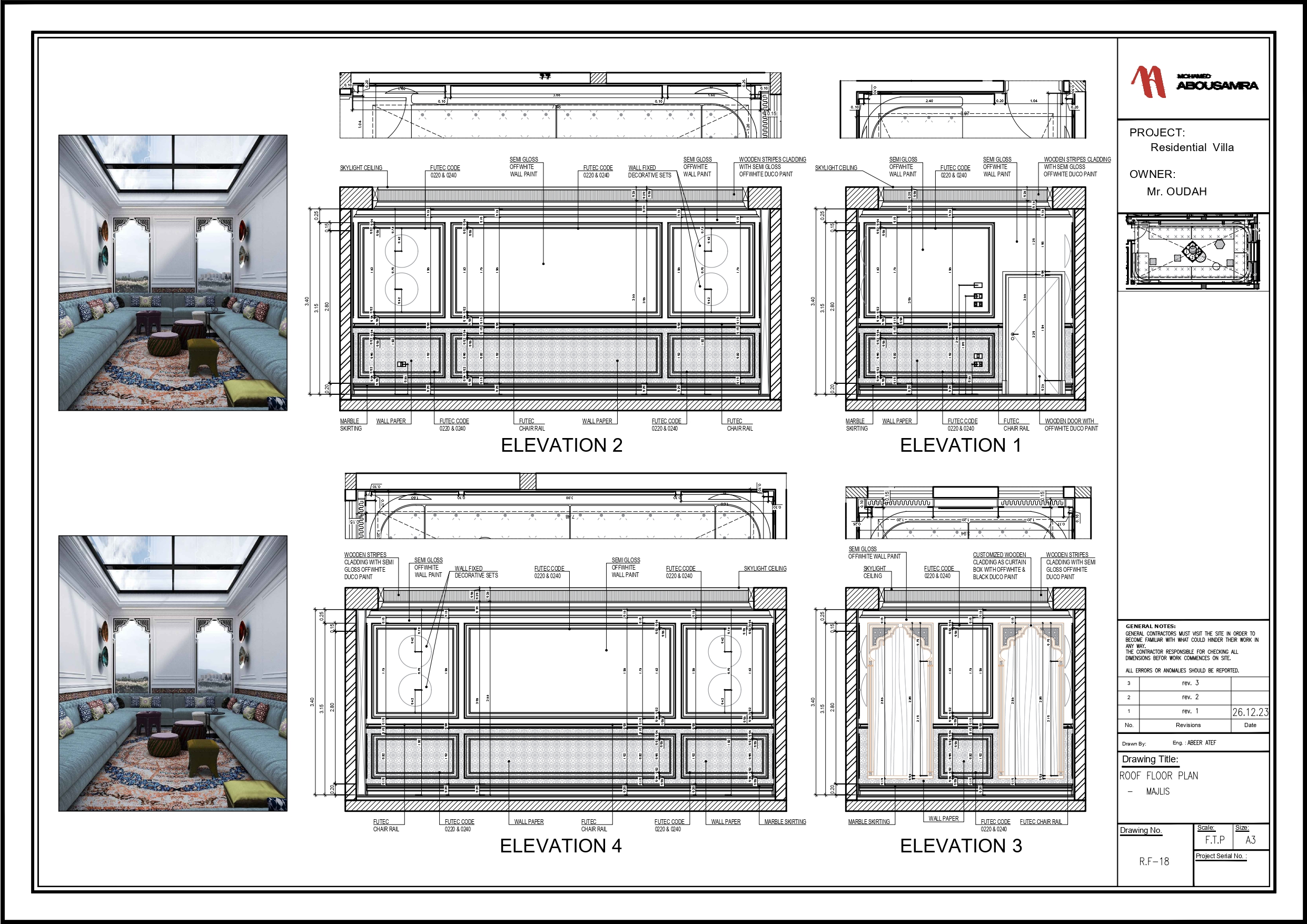 PRIVATE VILLA IN KSA, ROOF FLOOR-6