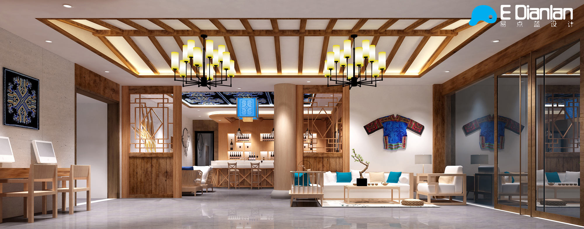 刘魏诚作品——贵州苗都酒店【易点蓝E DIANLAN酒店篇】-8