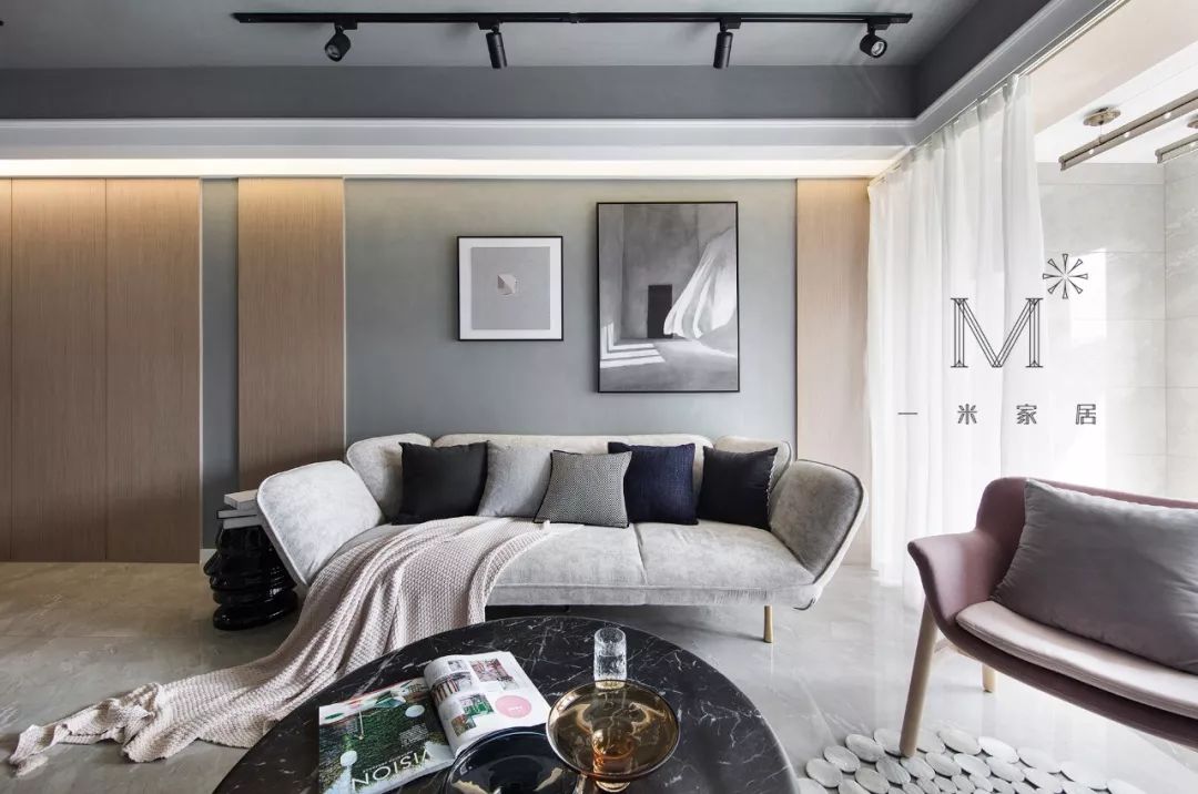常州 89 平现代婚房，裸感水泥漆打造个性温暖空间-12