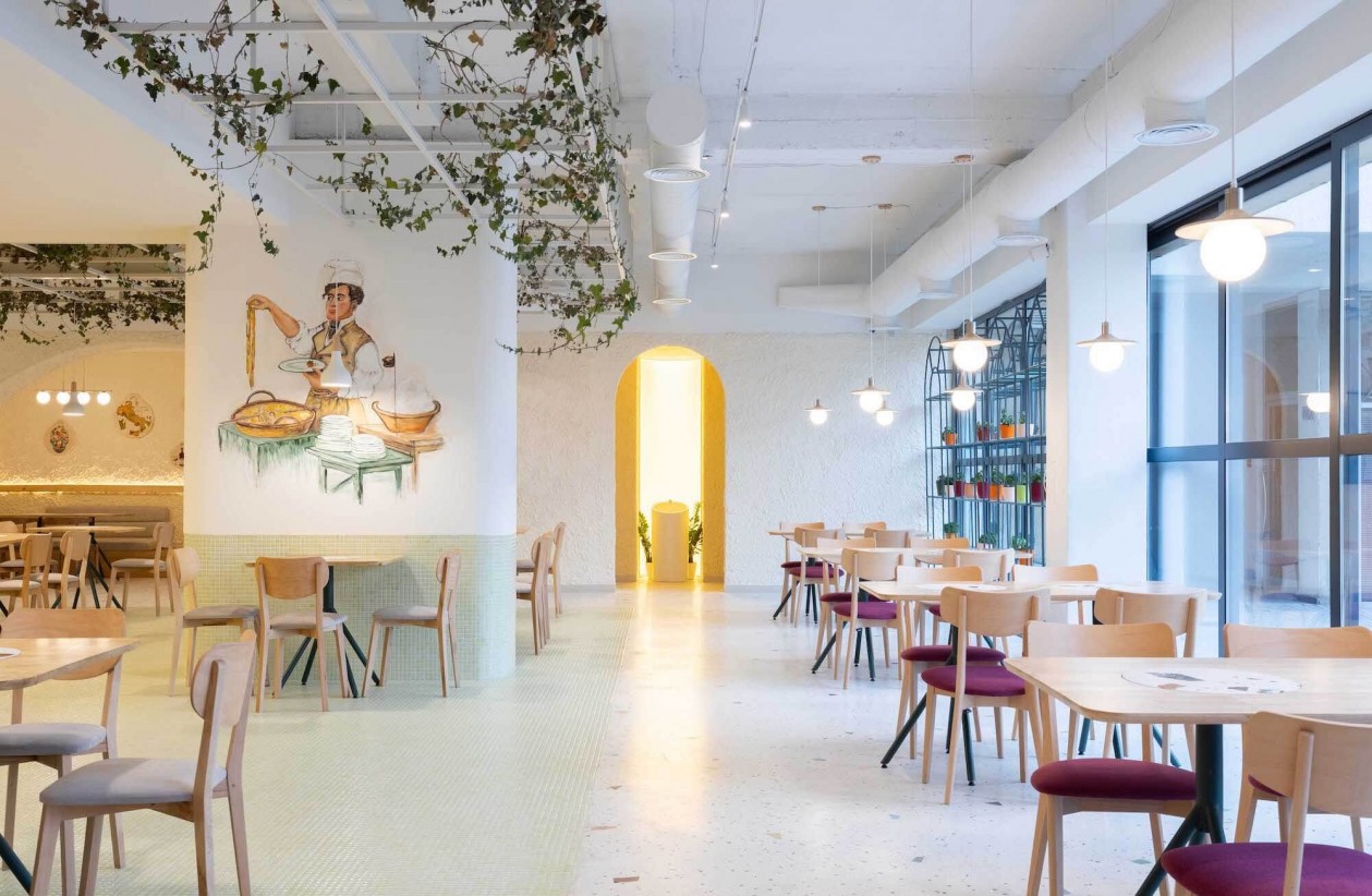 意大利餐厅设计 既舒适又有生活的乐趣-8