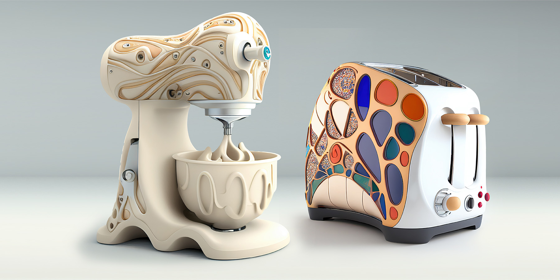 AI 复刻高迪风格,家用电器变身艺术品-0