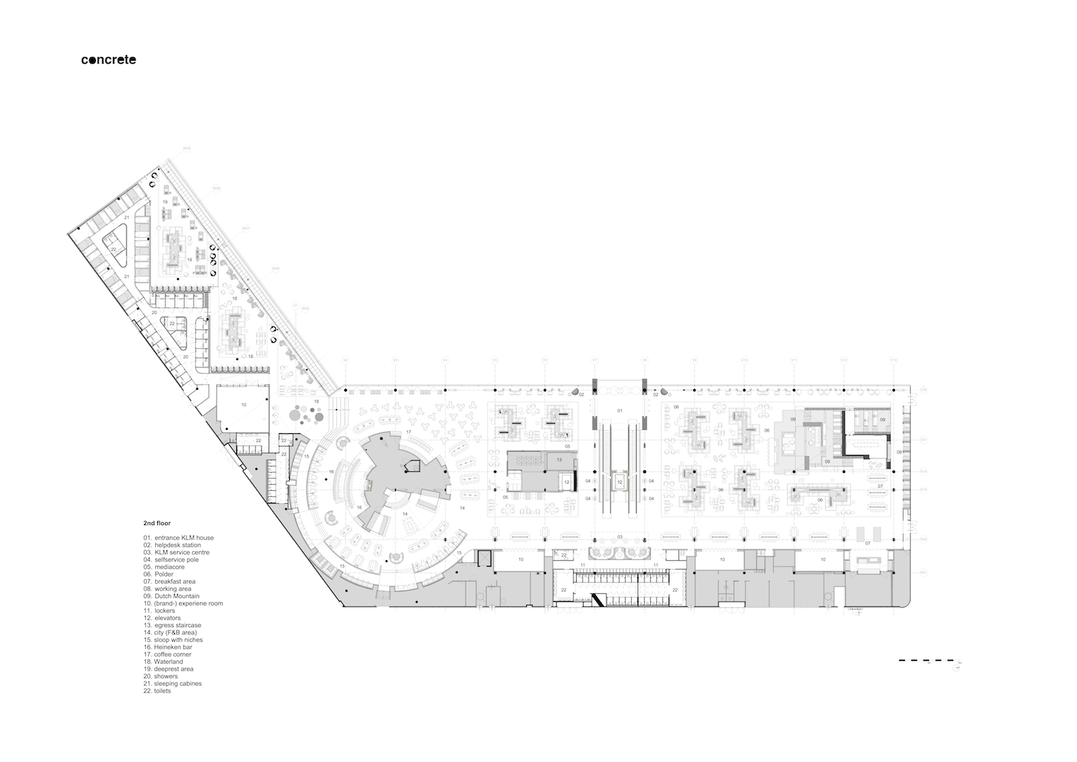 KLM crown lounge | concrete-55