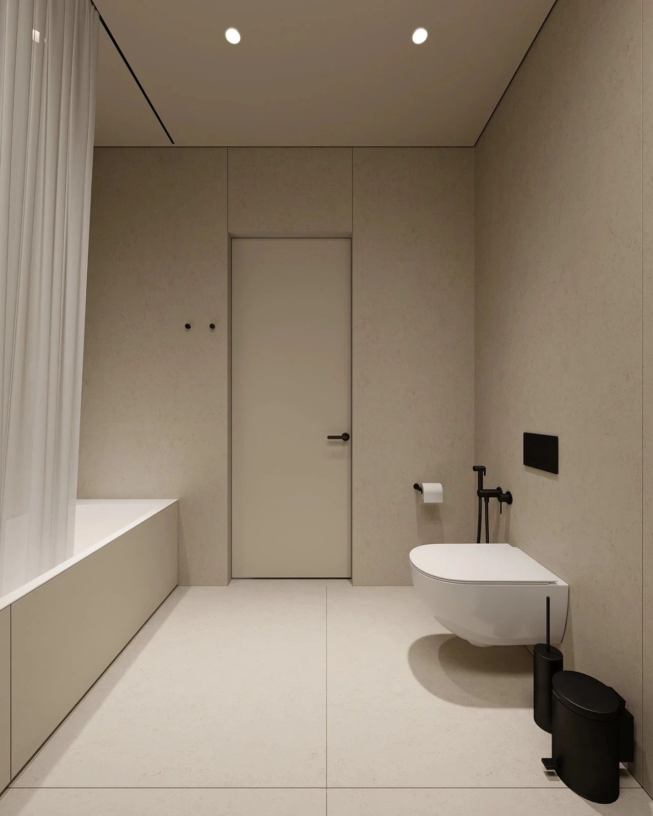 原木系奶油风极简空间loft公寓设计丨URSA STUDIO-57