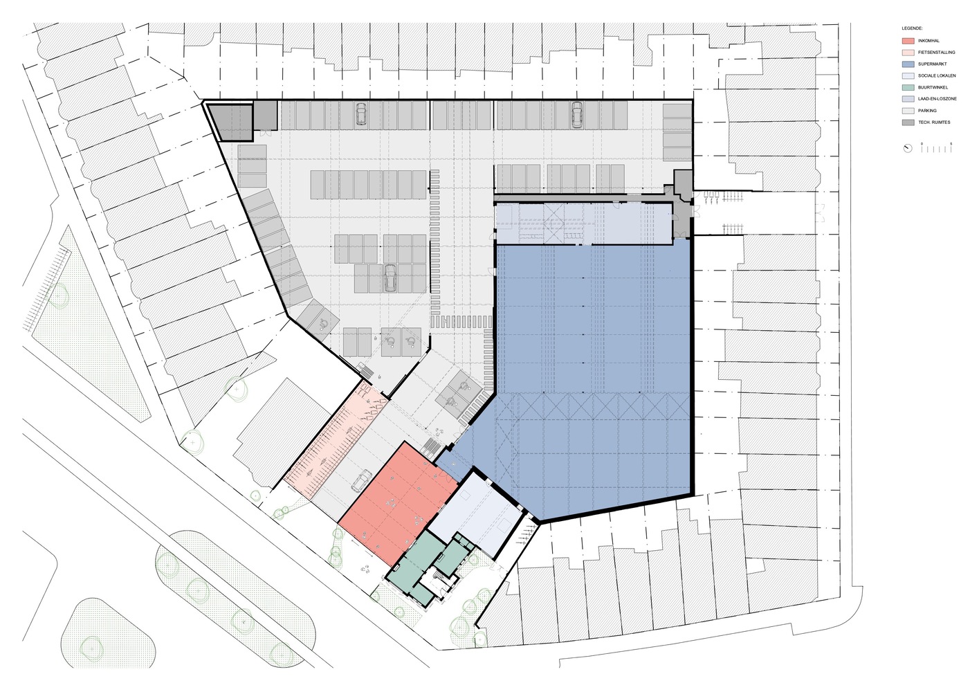 Elisabethlaan 214216 超市设计丨比利时安特卫普丨Barchitecten-13