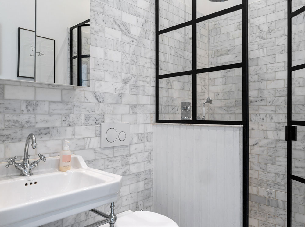 斯德哥尔摩公寓优雅图书馆设计-29