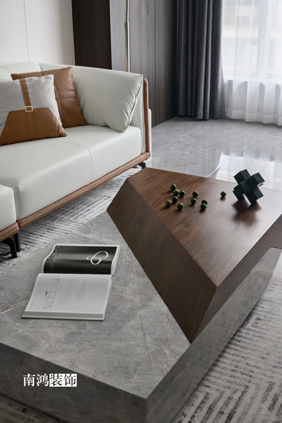枫桥里现代简约黑白灰家居设计丨浙江南鸿装饰-30