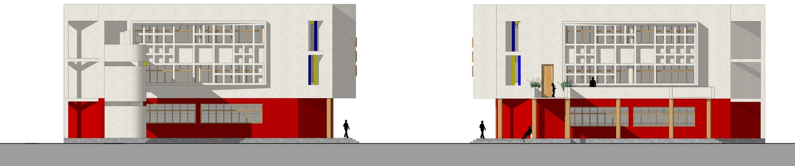 绍兴上虞龙山学校外立面翻新-21