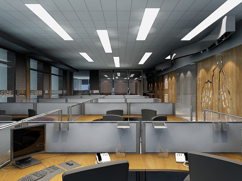 西安科技类办公室装修设计案例-6