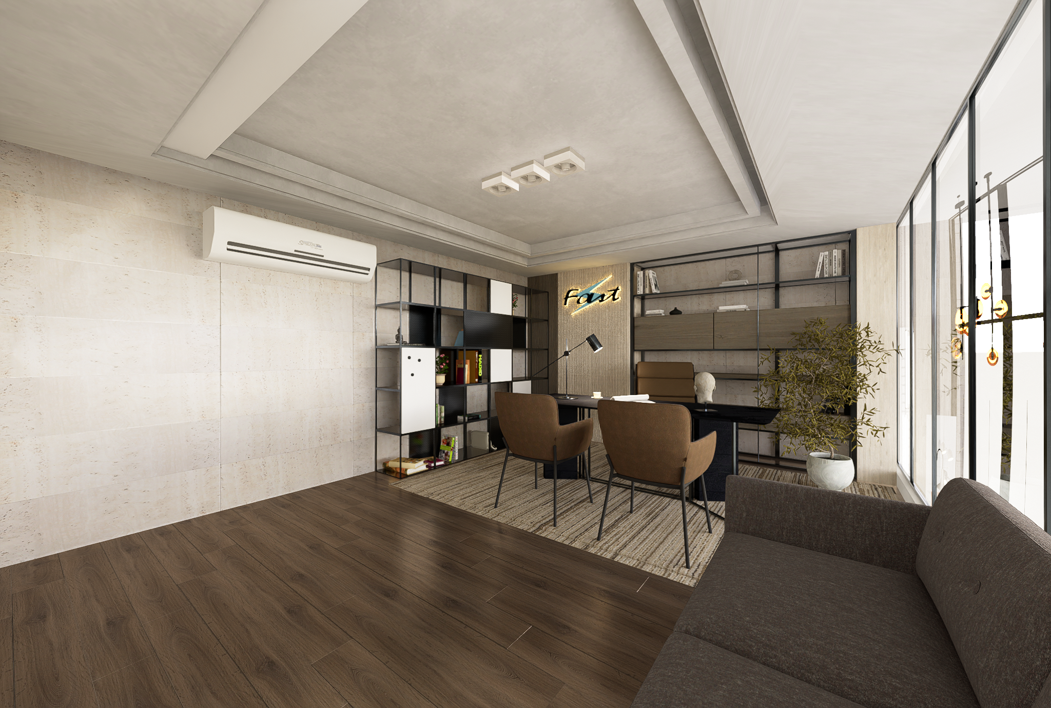 Fast Cables Office with Display-5