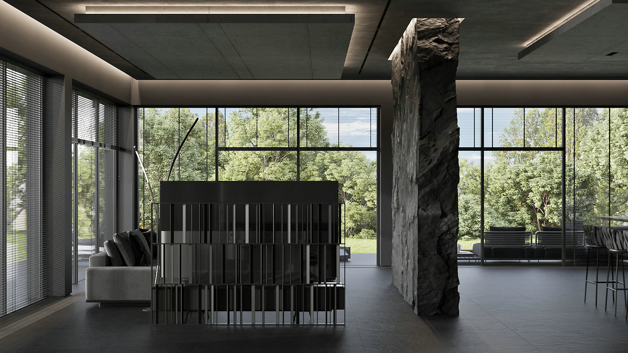 高级黑色系住宅设计-6