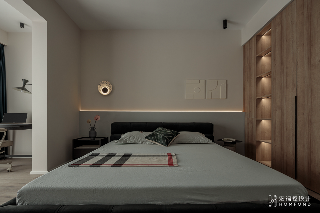 静谧黑+趣味橙，宁静自然的纯洁空间 | 宏福樘设计-30