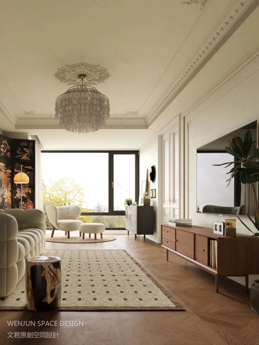 84㎡新案|邂逅南法混搭风,每一帧都在讲述复古和浪漫-13