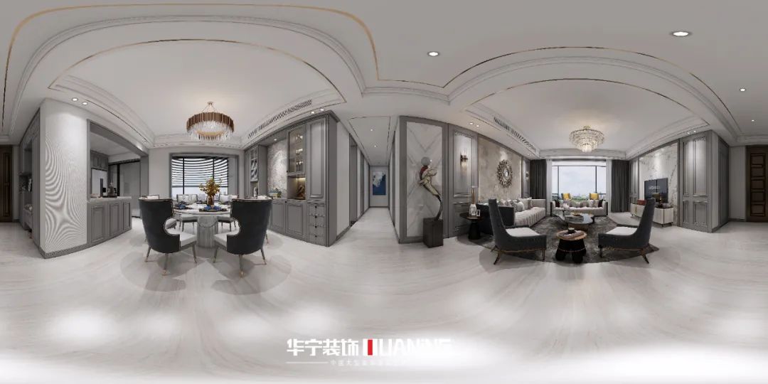 聂敏 | 230㎡美式轻奢雅宅，精致摩登生活-49