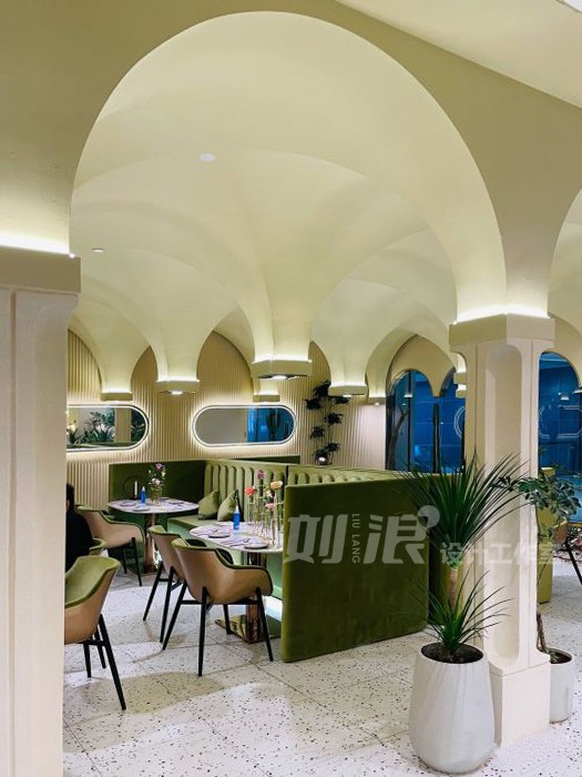 网红餐厅设计 西餐厅 花园餐厅 餐饮设计公司 商业设计-2
