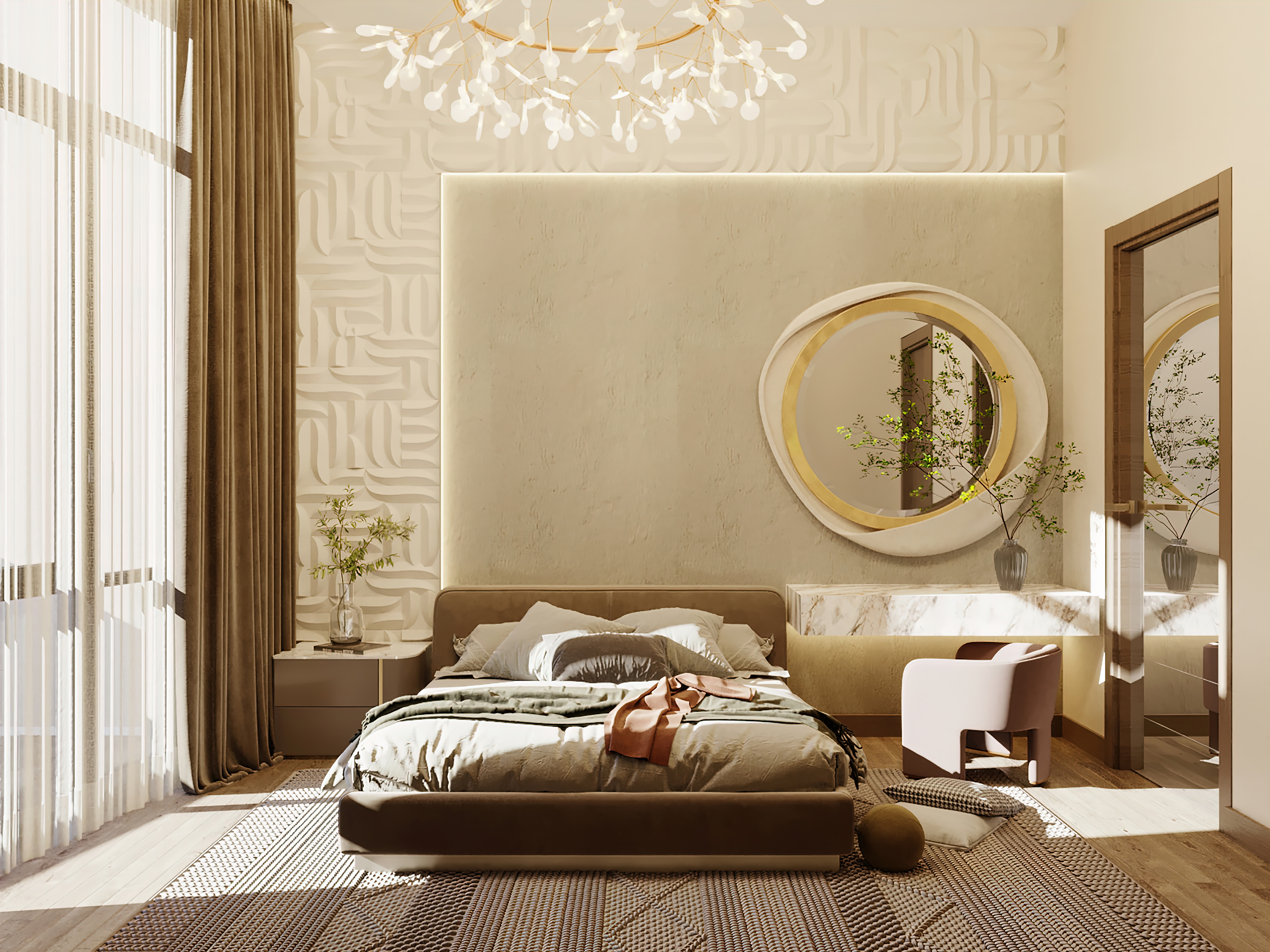 Simple Interior Design For A bedroom-2