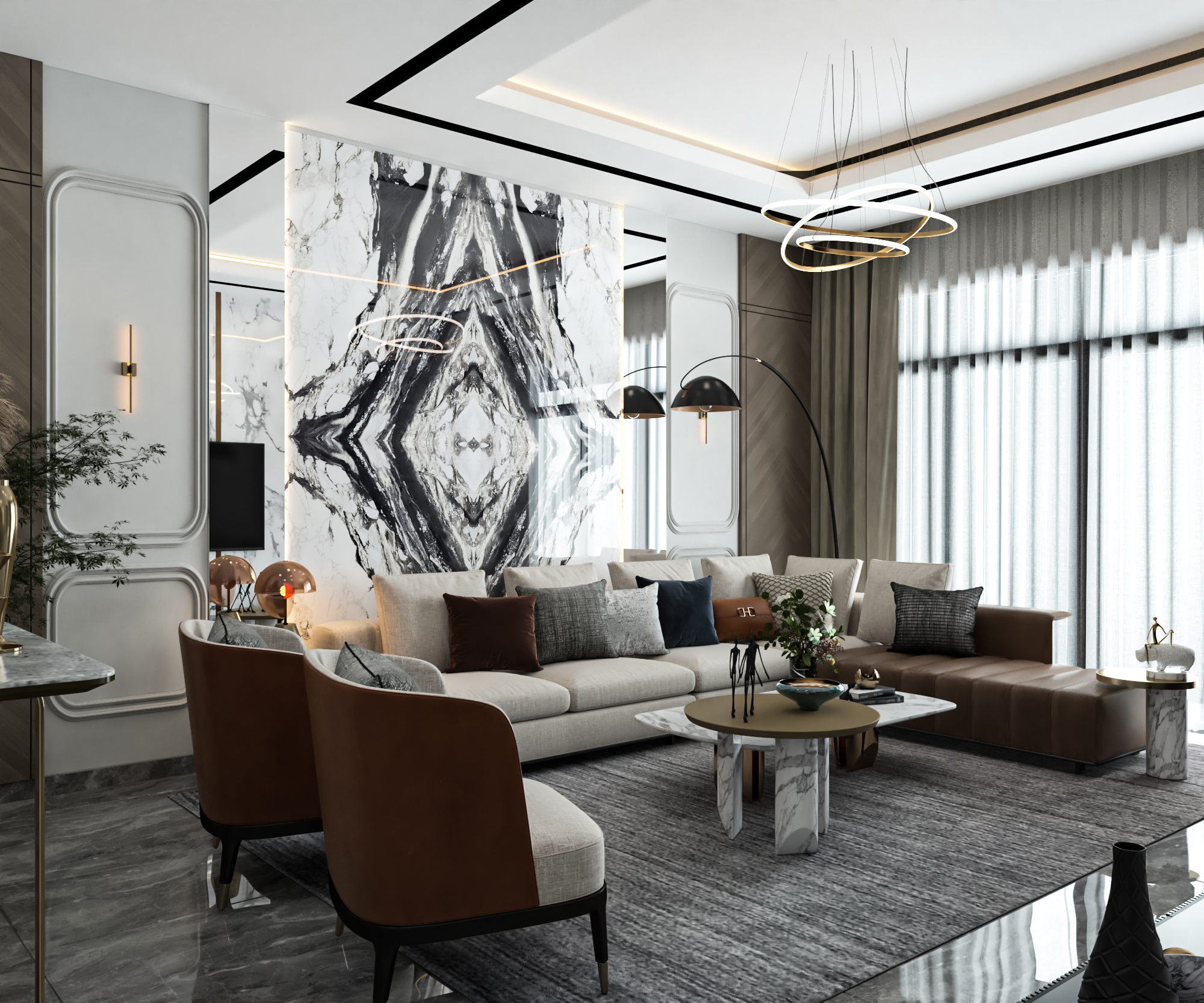 别墅接待设计丨沙特阿拉伯丨HD Design-5