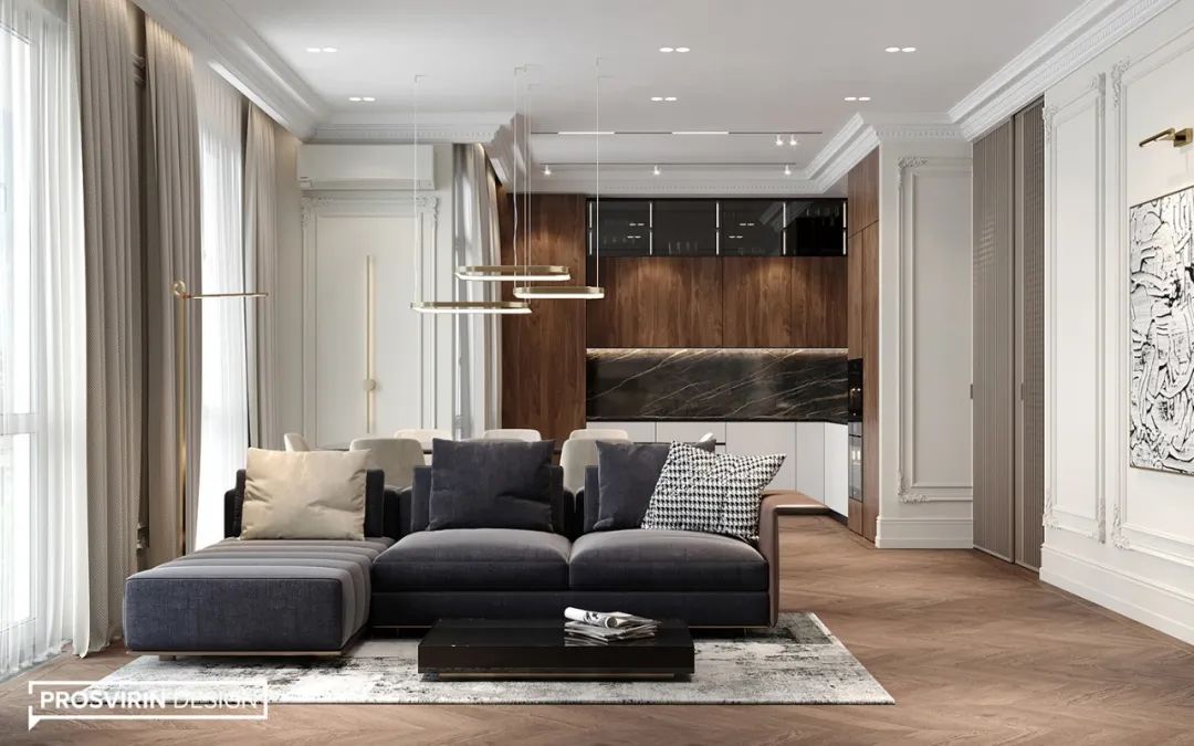 现代轻奢住宅丨Prosvirin Design-0