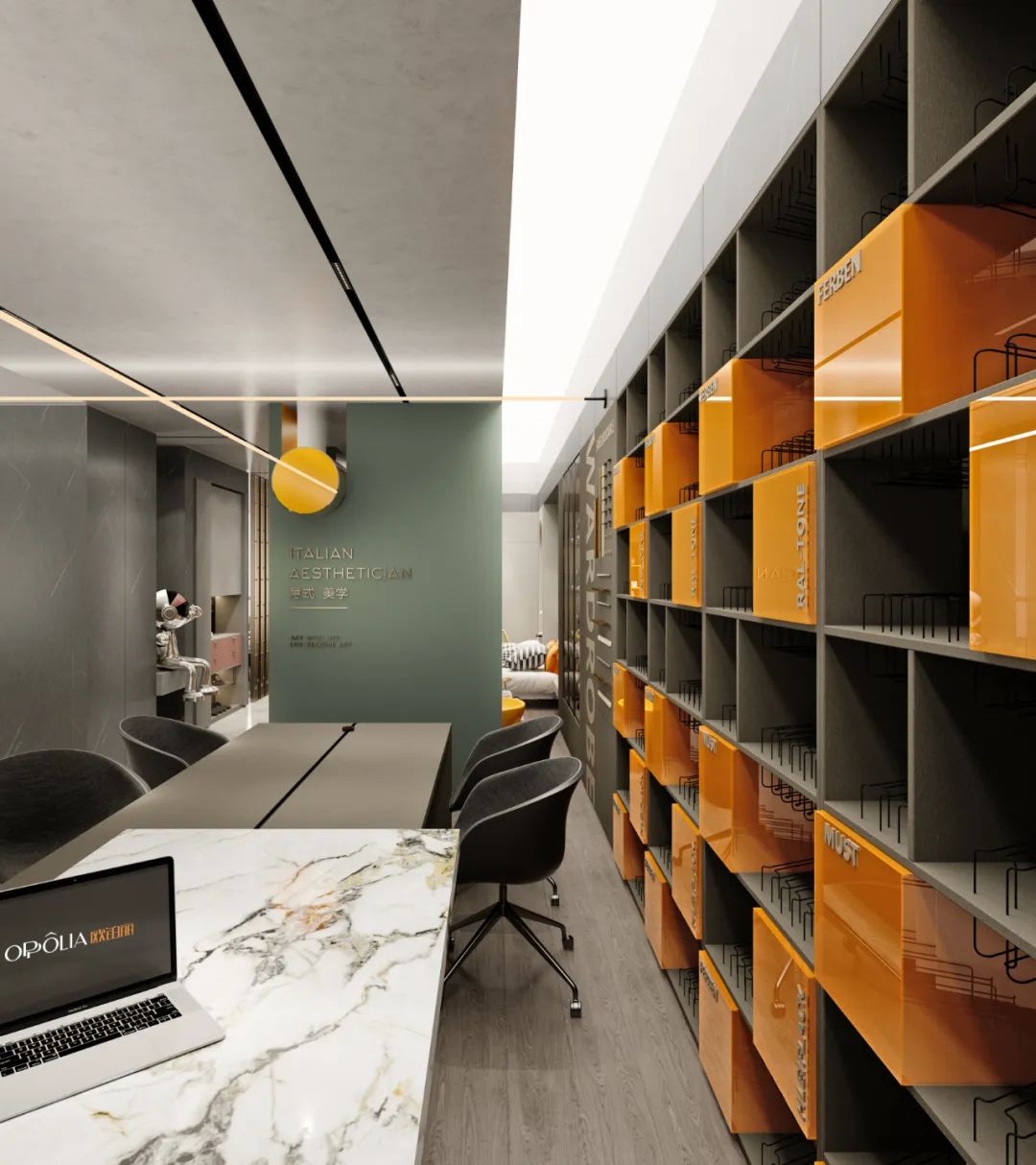 欧派集团·欧铂丽南区总部展厅丨中国广州丨壹席设计-26