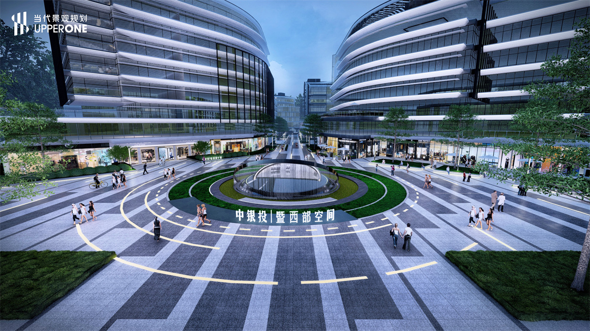 陕西中银投总部暨西部空间信息产业基地|当代景观规划-3