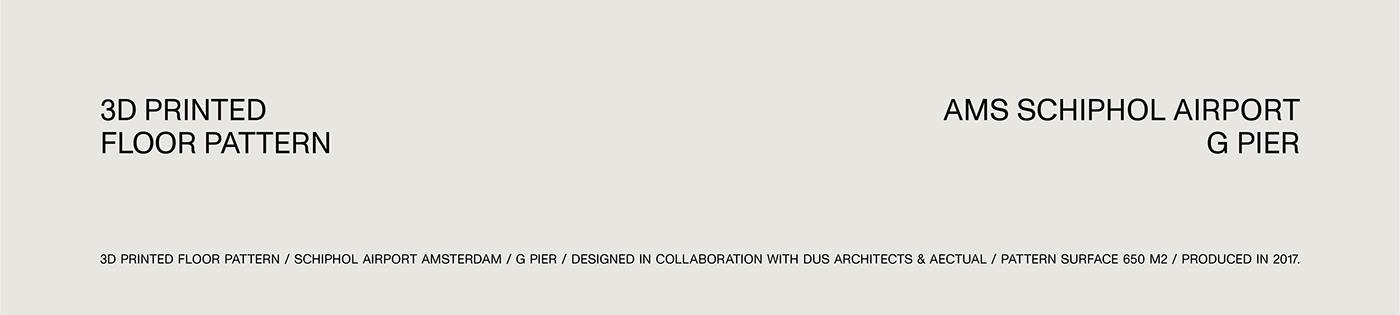 3D Printed Floor Pattern Schiphol Airport / G-Pier-0