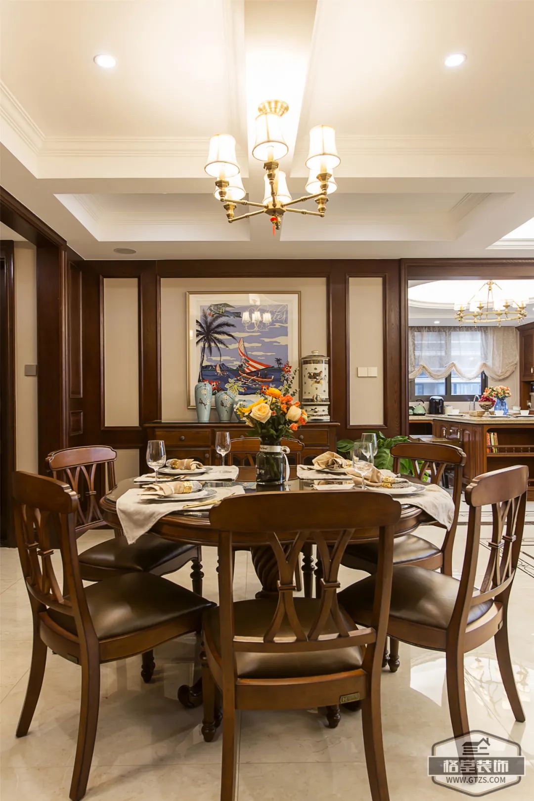 美式风情演绎,打造休闲浪漫生活空间丨格堂装饰-11