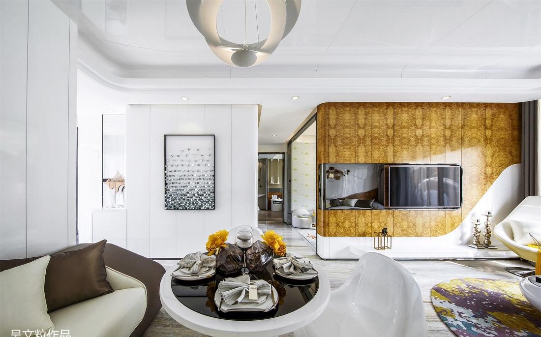 吴文粒丨样板间丨杭州·长龙领航90户型样板房-9