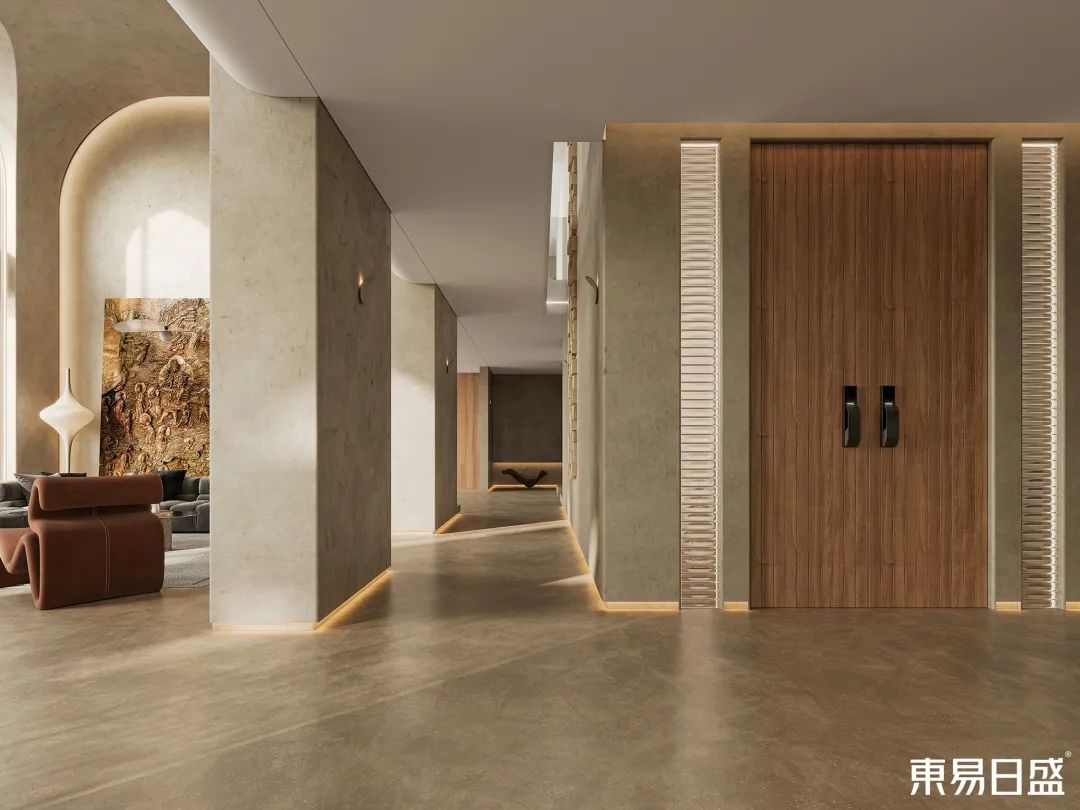 210㎡跃层装修，毫不「网红」的侘寂风-14